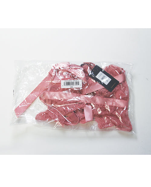 Kiki Lace & Satin Drop Off Teddy - Rose MD
