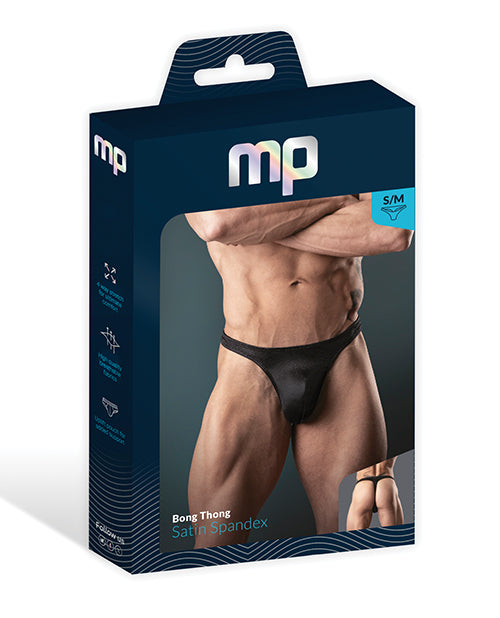 Satin Bong Thong Black S/M