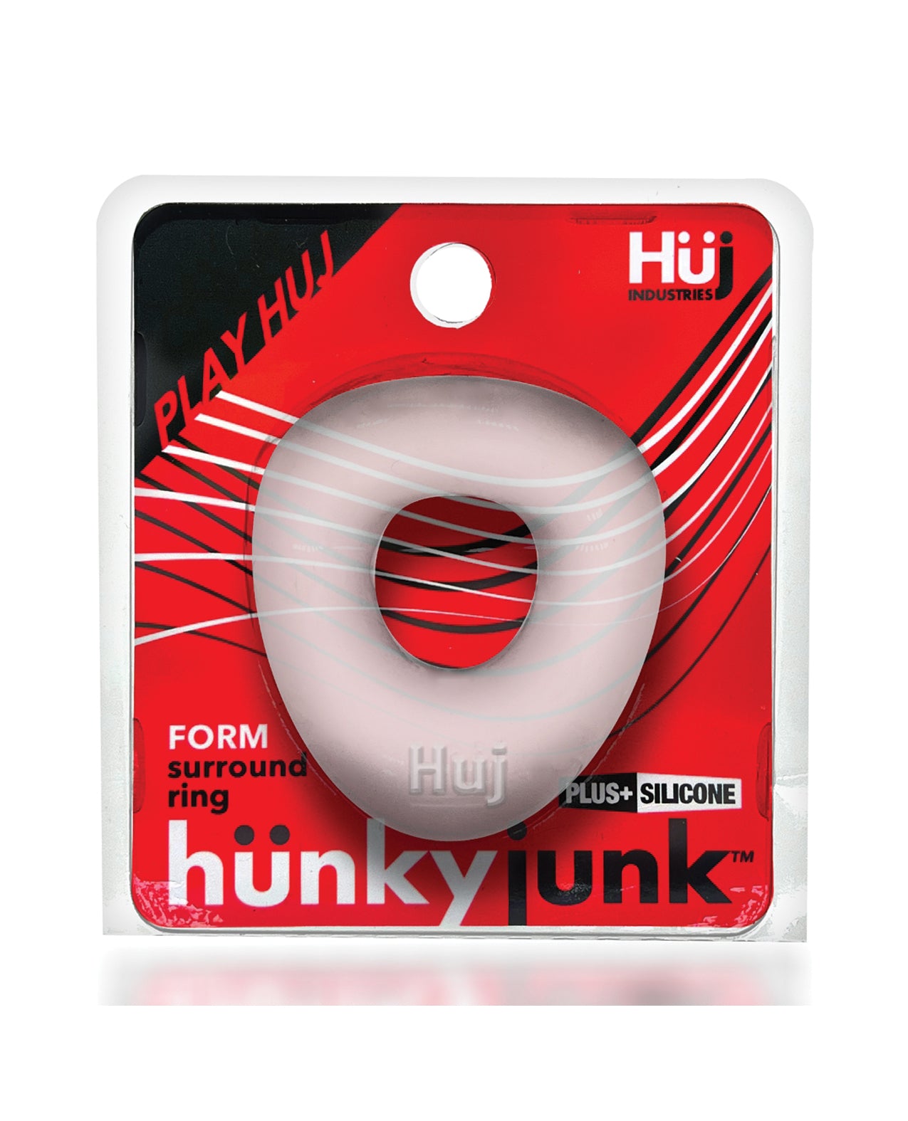 Hunky Junk Form Cock Ring - Tar Ice