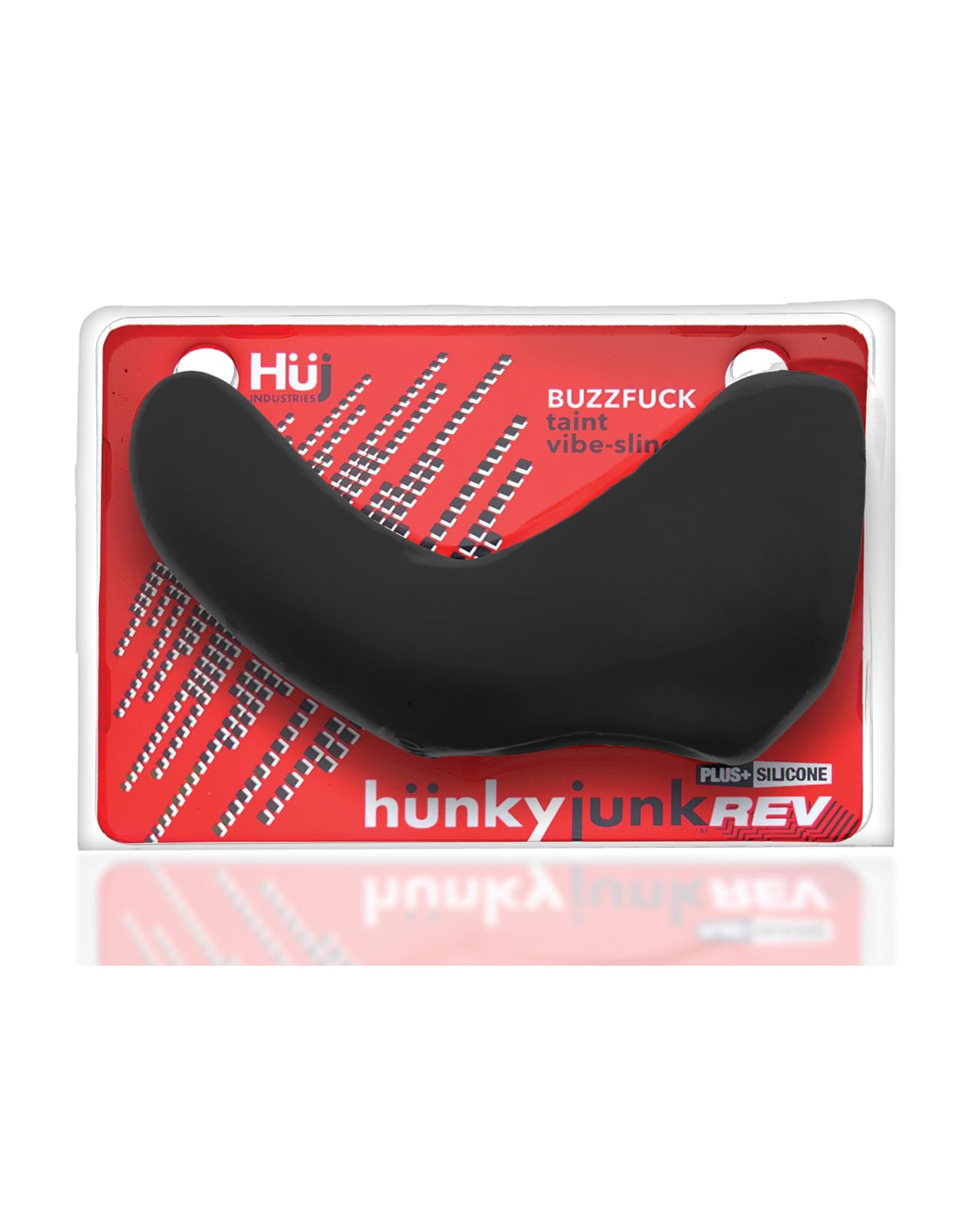 Hunky Junk Buzzfuck Sling w/Taint Vibe - Clear Ice