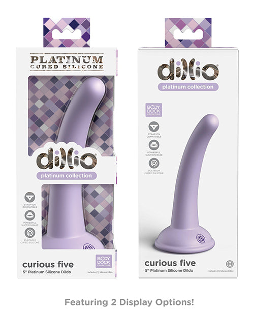 Dillio Platinum 5" Curious Five Silicone Dildo - Teal