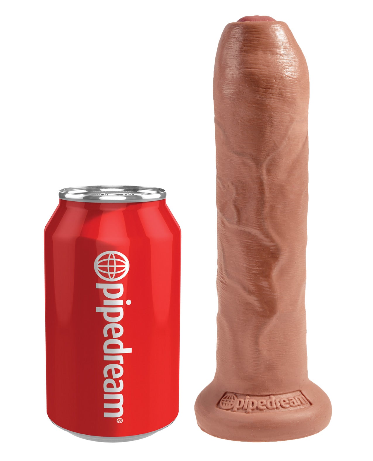 King Cock 7" Uncut Dildo - Flesh