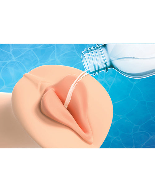 PDX Extreme Wet Pussies Super Luscious Lips XXL Stroker - Brown