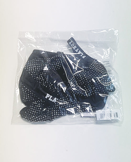 Playboy Disco Fever Rhinestone & Spandex Teddy - Black XL