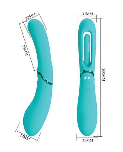 Pretty Love Romance Lexie Flapping Vibe - Aqua