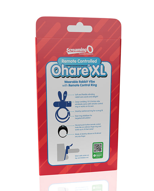 Screaming O Ohare Remote Controlled Vibrating Ring - XL Green