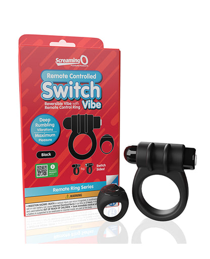 Screaming O Switch Remote Controlled Vibrating Ring - Blue