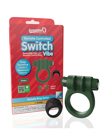 Screaming O Switch Remote Controlled Vibrating Ring - Blue