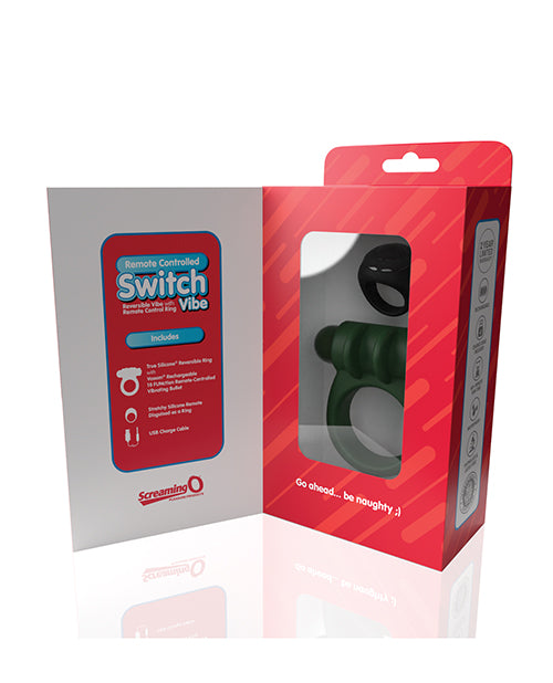 Screaming O Switch Remote Controlled Vibrating Ring - Blue