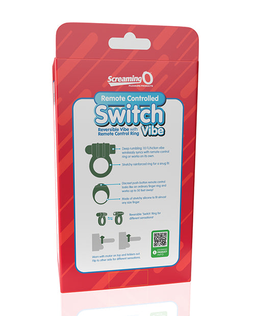 Screaming O Switch Remote Controlled Vibrating Ring - Blue