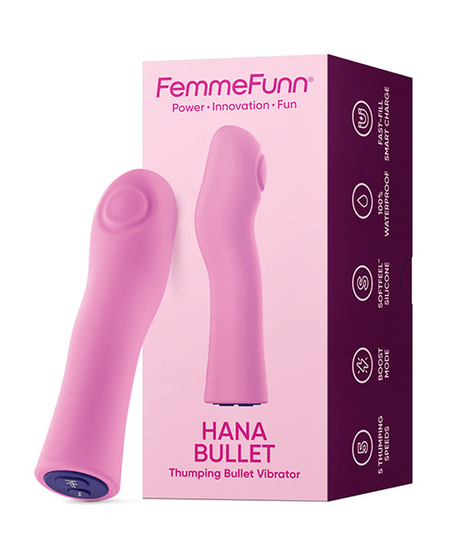 Femme Funn Hana Fingerlike Thumping Bullet - Dark Purple