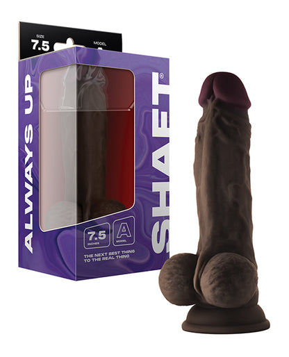Shaft Model A Flexskin Liquid Silicone 7.5" Dong w/Balls - Pine