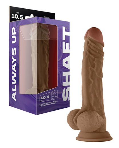 Shaft Model A Flexskin Liquid Silicone 10.5" Dong w/Balls - Pine