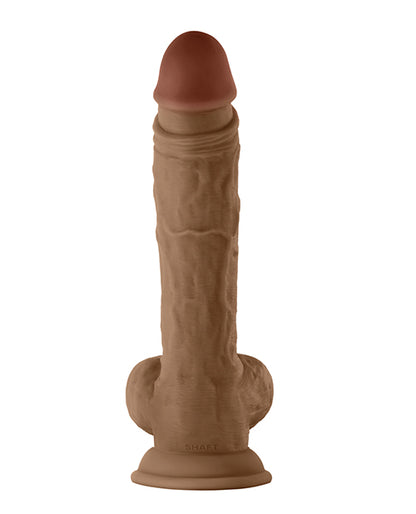 Shaft Model A Flexskin Liquid Silicone 10.5" Dong w/Balls - Pine