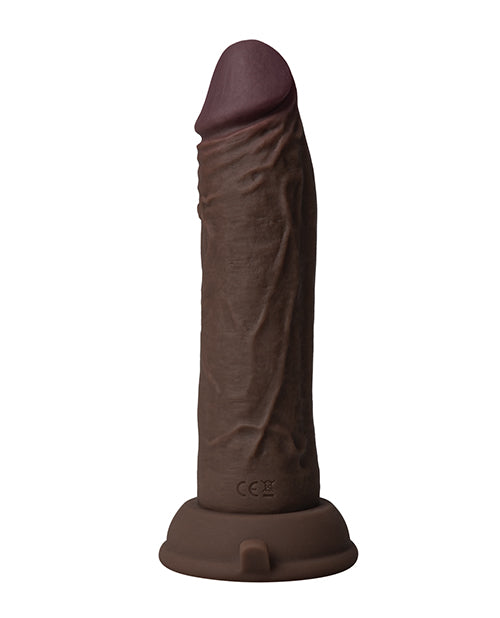 Shaft Flexskin Liquid Silicone 6.5" Vibrating Dong - Oak