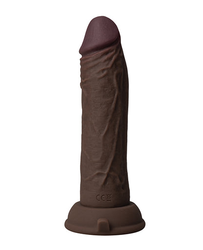 Shaft Flexskin Liquid Silicone 6.5" Vibrating Dong - Oak
