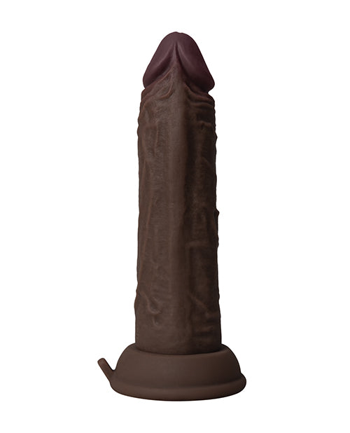 Shaft Flexskin Liquid Silicone 6.5" Vibrating Dong - Oak