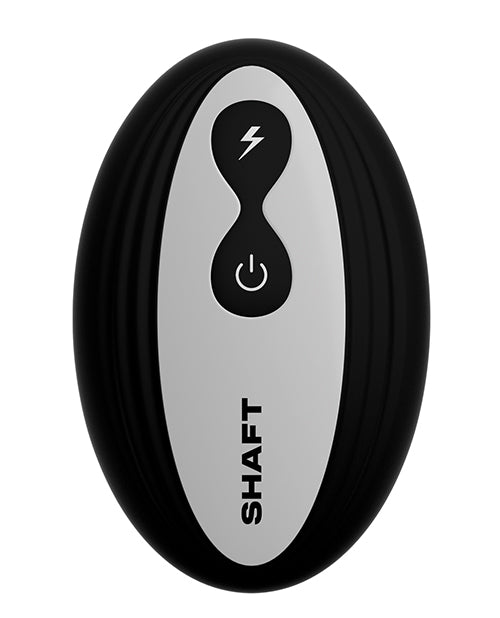 Shaft Flexskin Liquid Silicone 9.5" Vibrating Curved Dong w/Balls - Oak