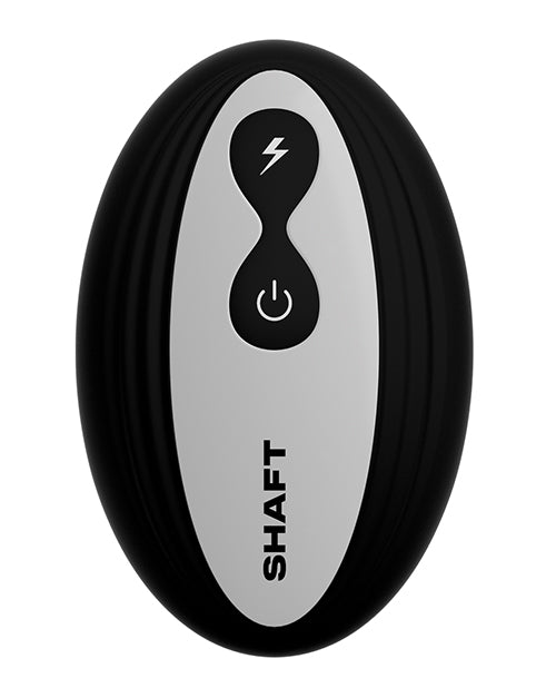 Shaft Flexskin Liquid Silicone 9.5" Vibrating Curved Dong w/Balls - Oak