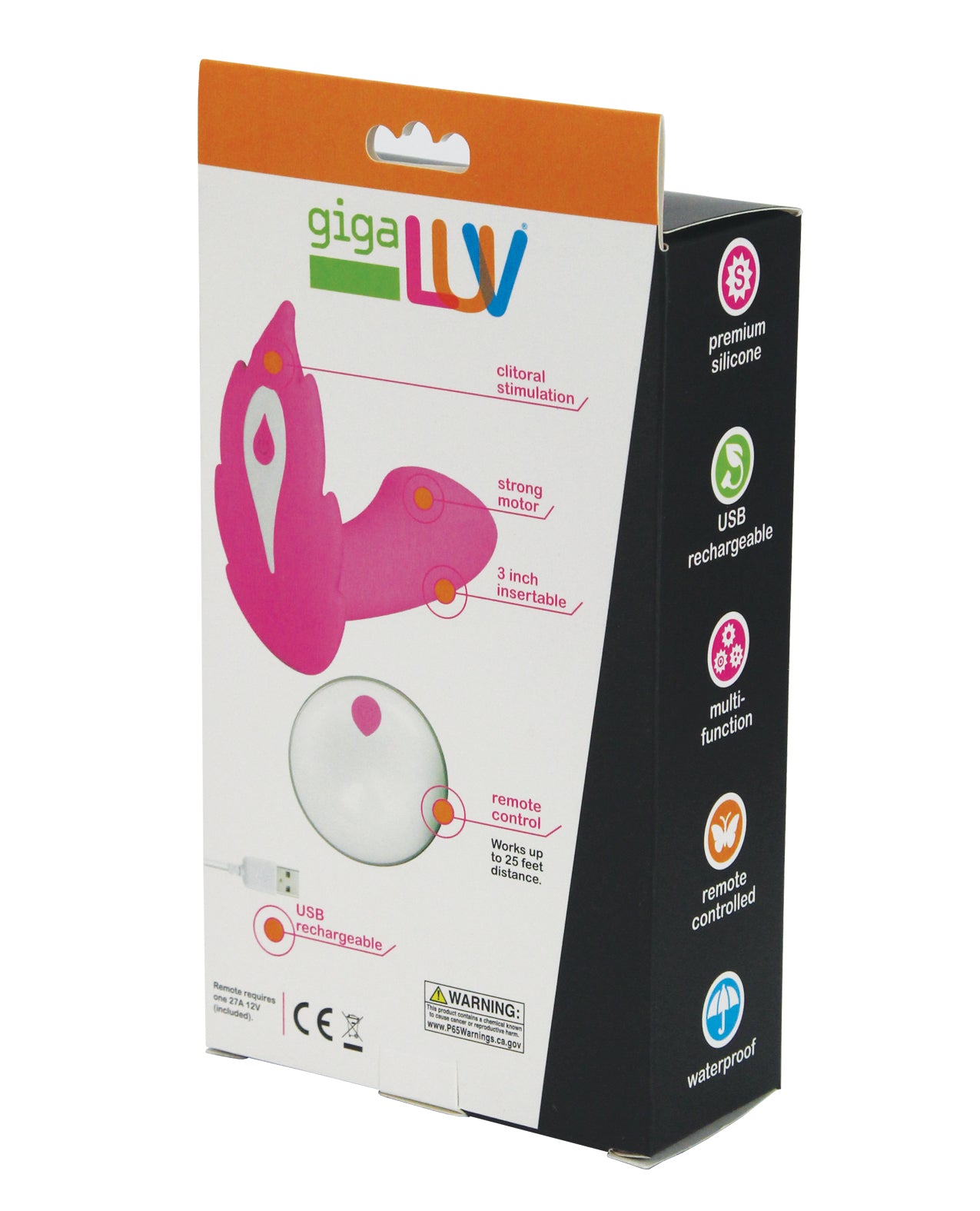 GigaLuv Deep Secret Remote - Blue