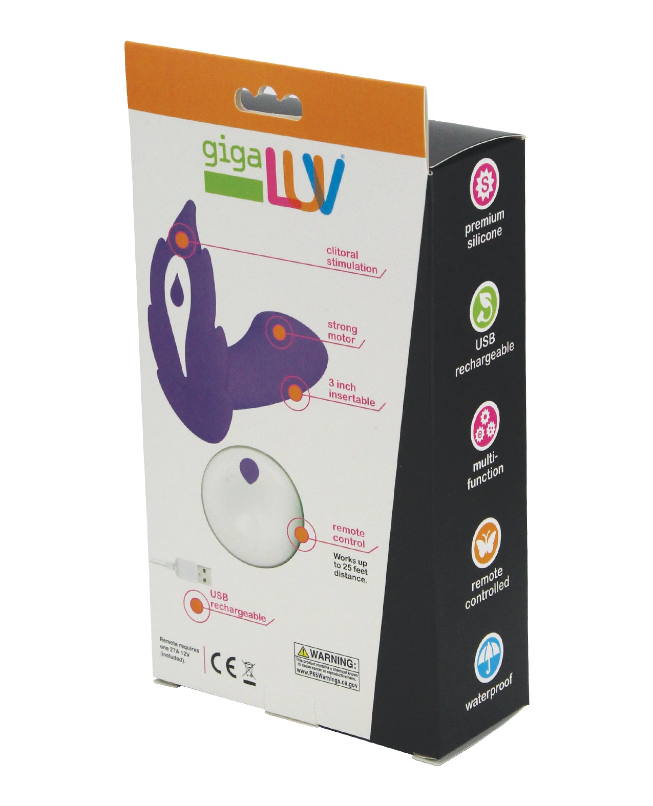 GigaLuv Deep Secret Remote - Blue