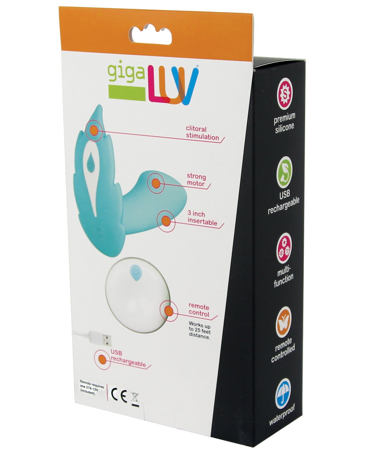 GigaLuv Deep Secret Remote - Blue