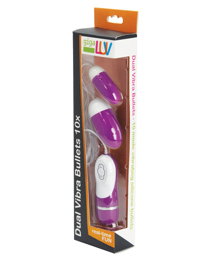 GigaLuv Dual Vibra Bullets - 10 Functions Pink