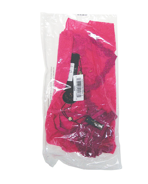 Yvone Lace Babydoll w/Front Closure & G-String 2 pc Set - Pink LG