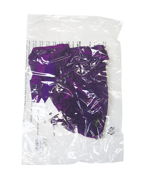Kennedy Lace and Mesh Teddy - Purple 1X