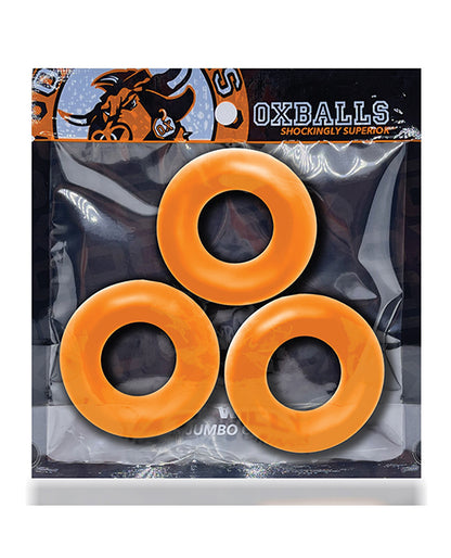 Oxballs Fat Willy 3 Pack Jumbo Cock Rings - Space Blue