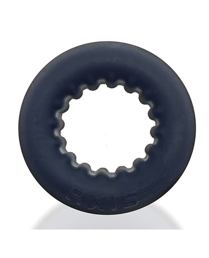 Oxballs Axis Rib Griphold Cockring - Black Ice