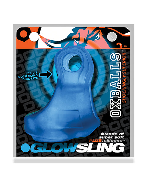 Oxballs Glowsling Cock Sling - LED Clear Ice