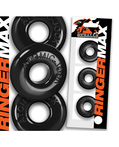 Oxballs Ringer Max 3 Pack Cockrings - Multi Color