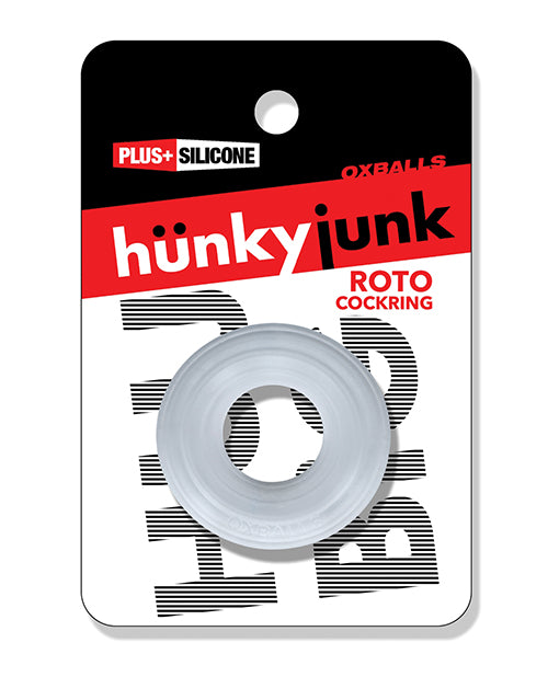 Hunky Junk Roto Cockring - Black Fog