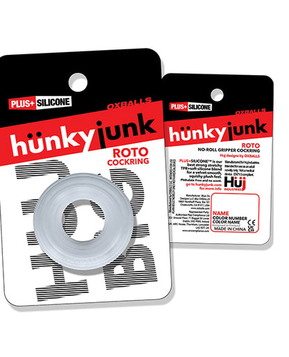 Hunky Junk Roto Cockring - Black Fog