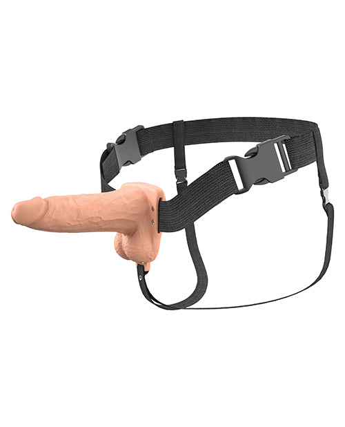 Fantasy X-Tensions Elite 6" Vibrating Hollow Strap-On - Light