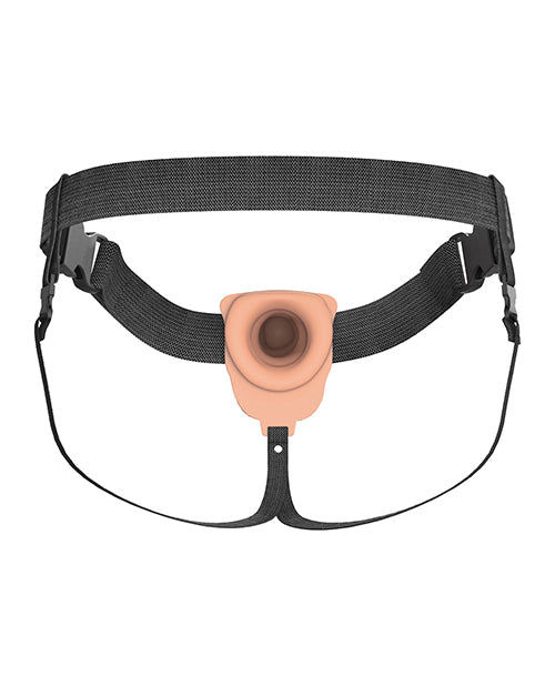 Fantasy X-Tensions Elite 6" Vibrating Hollow Strap-On - Light