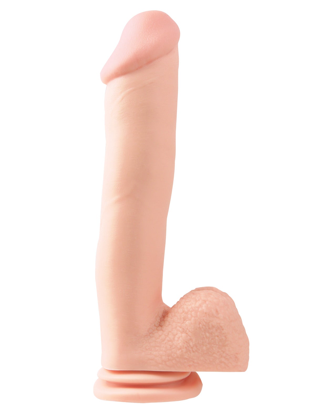Basix Rubber Works 12" Dong w/Suction Cup - Clear