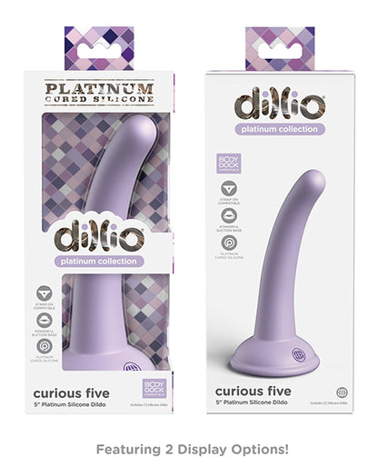 Dillio Platinum 5" Curious Five Silicone Dildo - Teal