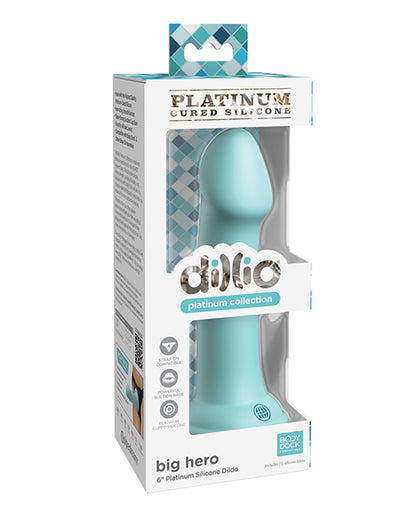Dillio Platinum 6" Big Hero Silicone Dildo - Peach