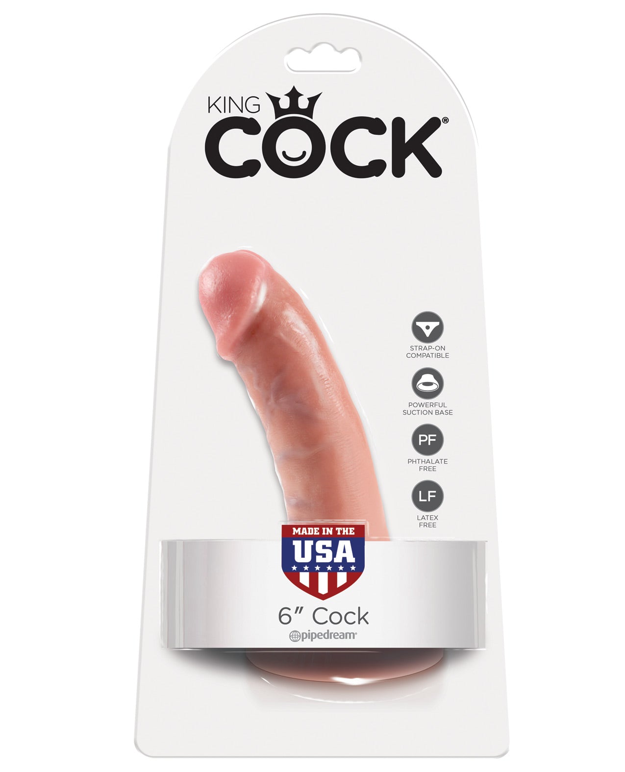 King Cock 6" Cock - Tan
