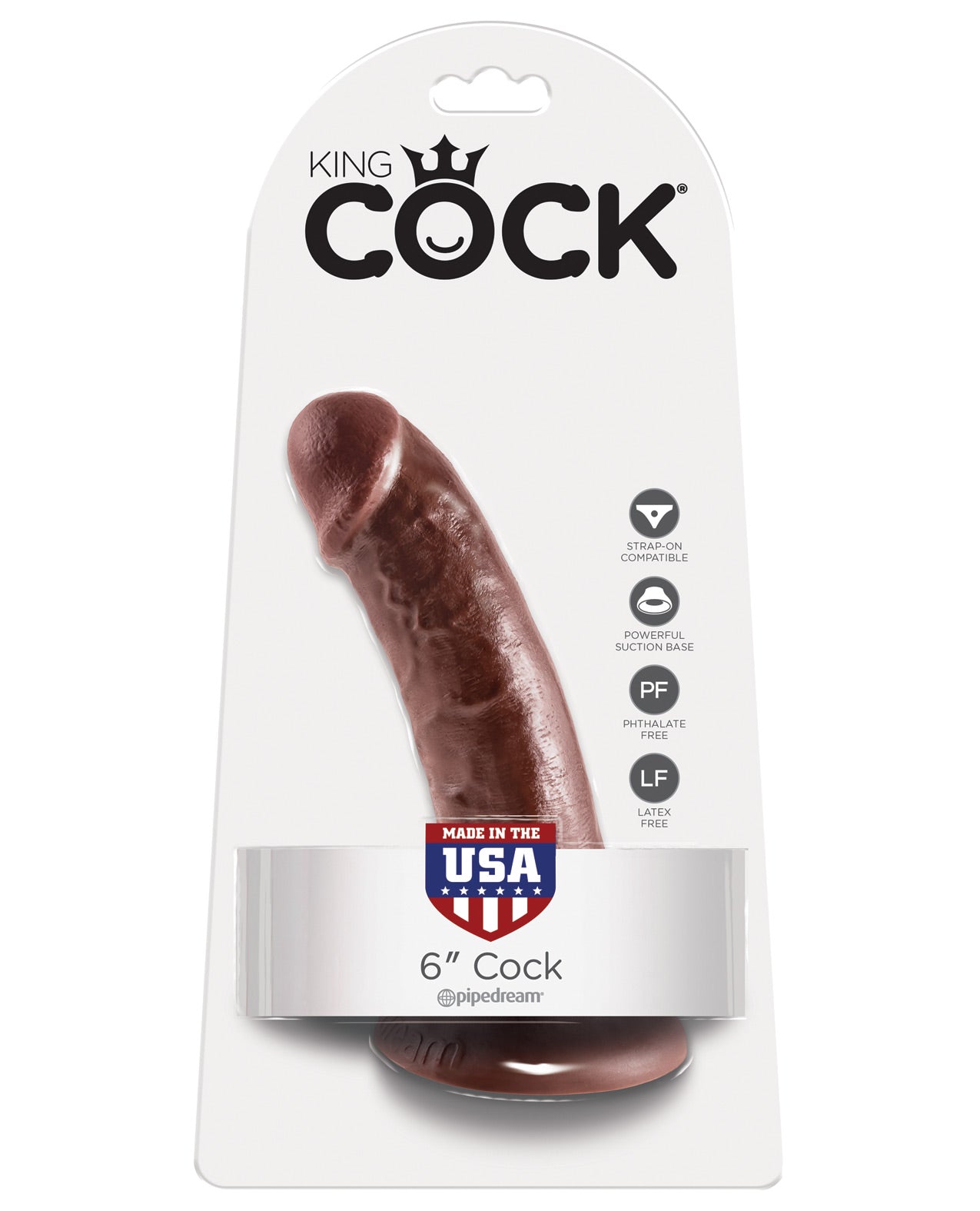 King Cock 6" Cock - Tan