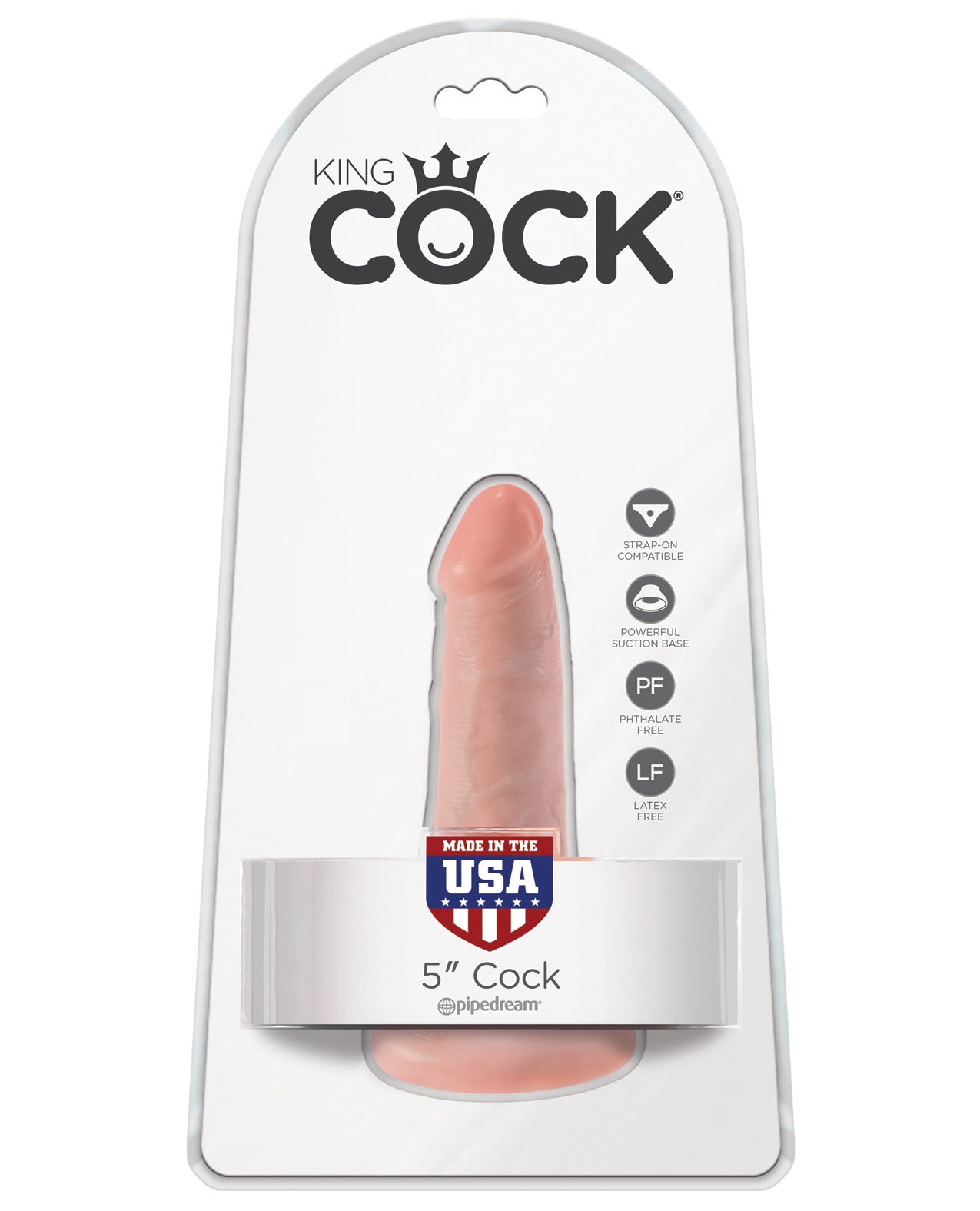 King Cock 5" Cock - Flesh