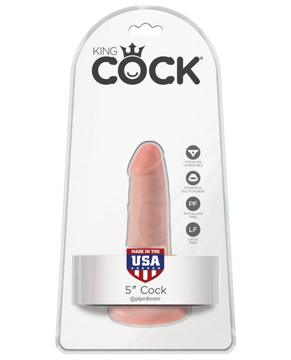 King Cock 5" Cock - Flesh