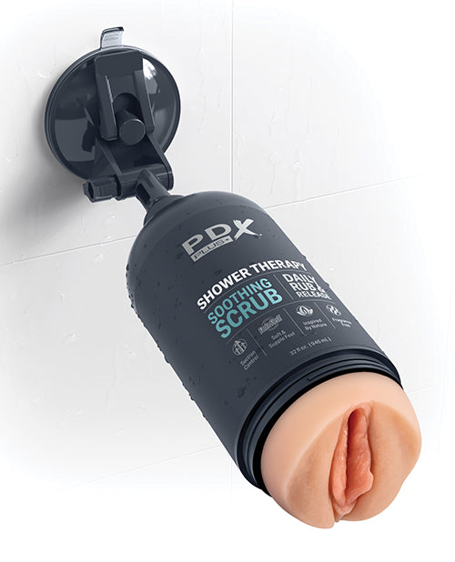 PDX Plus Shower Therapy Soothing Scrub - Brown
