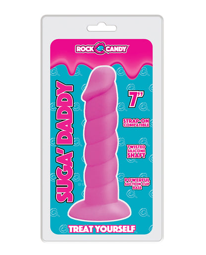 Rock Candy Suga Daddy 7" Silicone Dildo - Blue