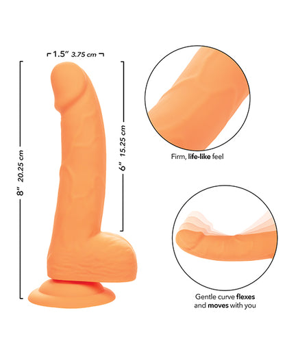 Silicone Studs Neon 6" Dildo - Pink