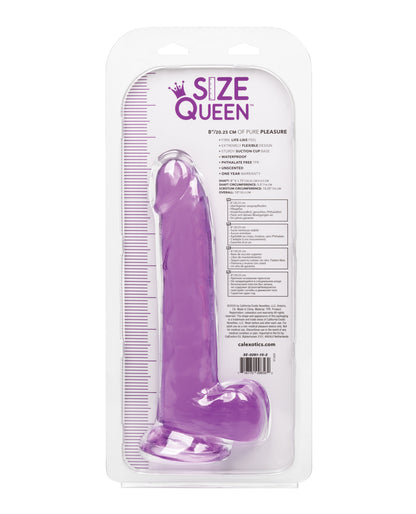 Size Queen 8" Dildo - Clear