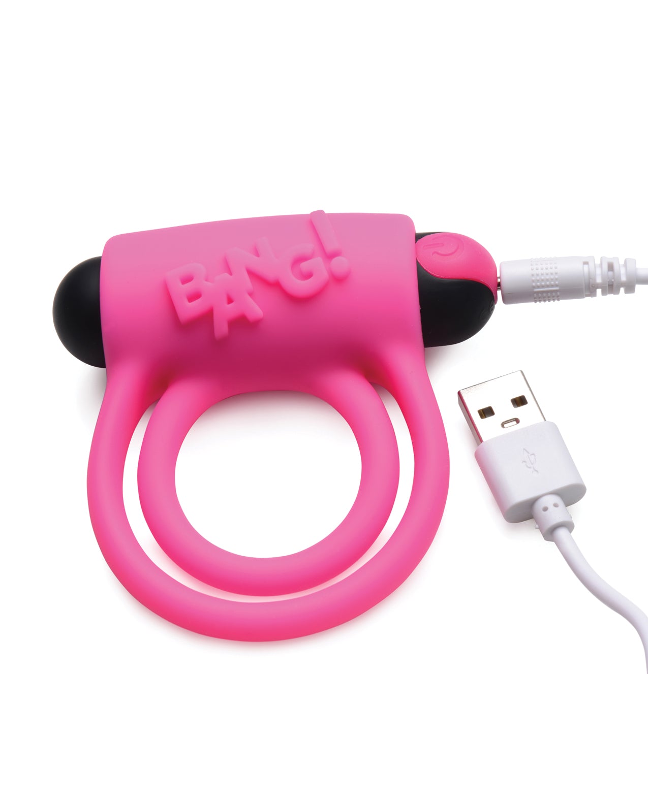 Bang! Vibrating Cock Ring & Bullet w/Remote Control - Black