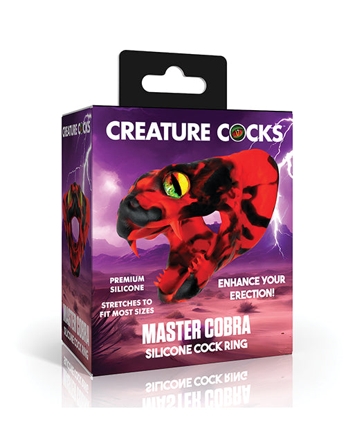 Creature Cocks Master Cobra Silicone Cock Ring - Green